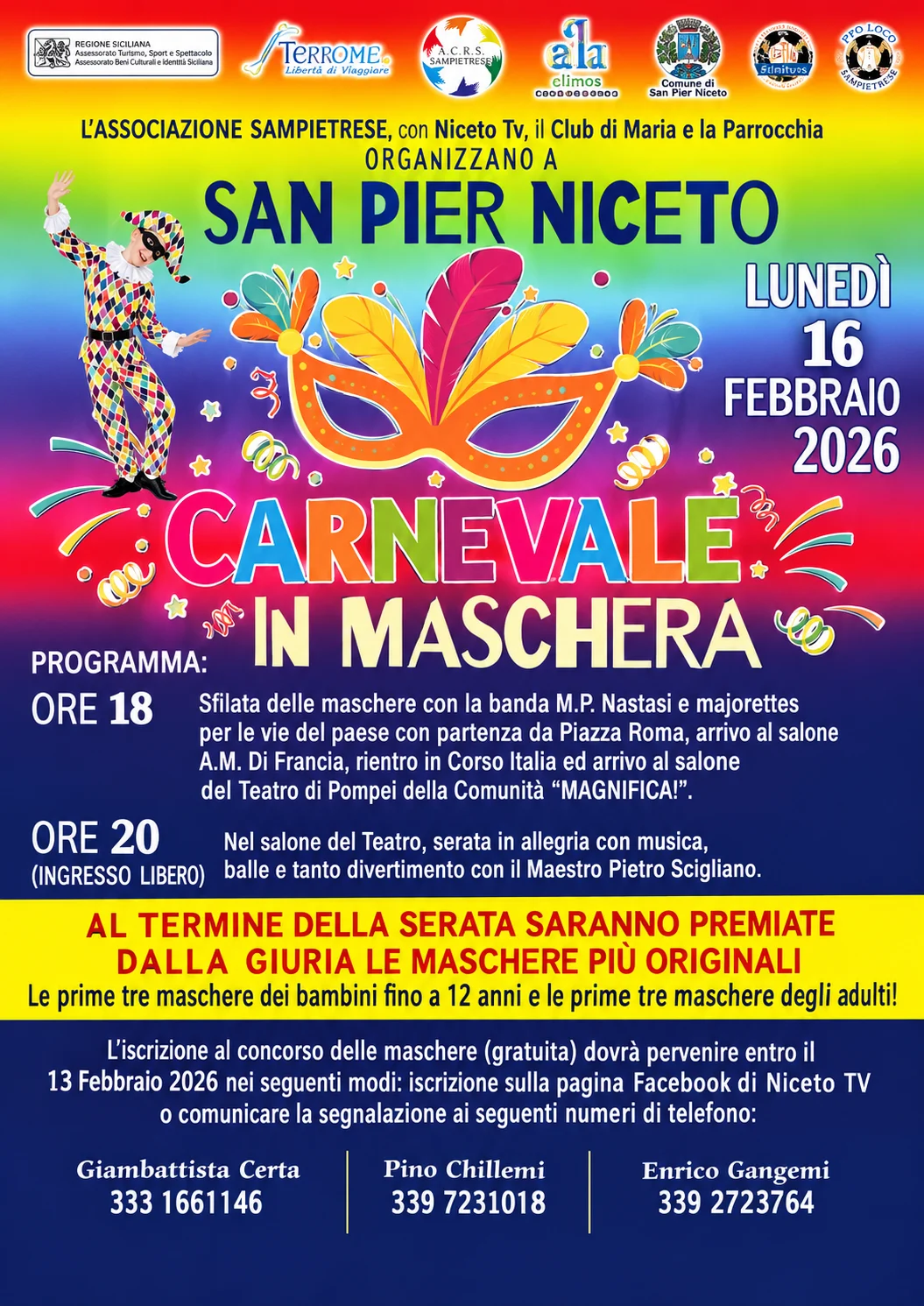 Locandina: Carnevale in maschera