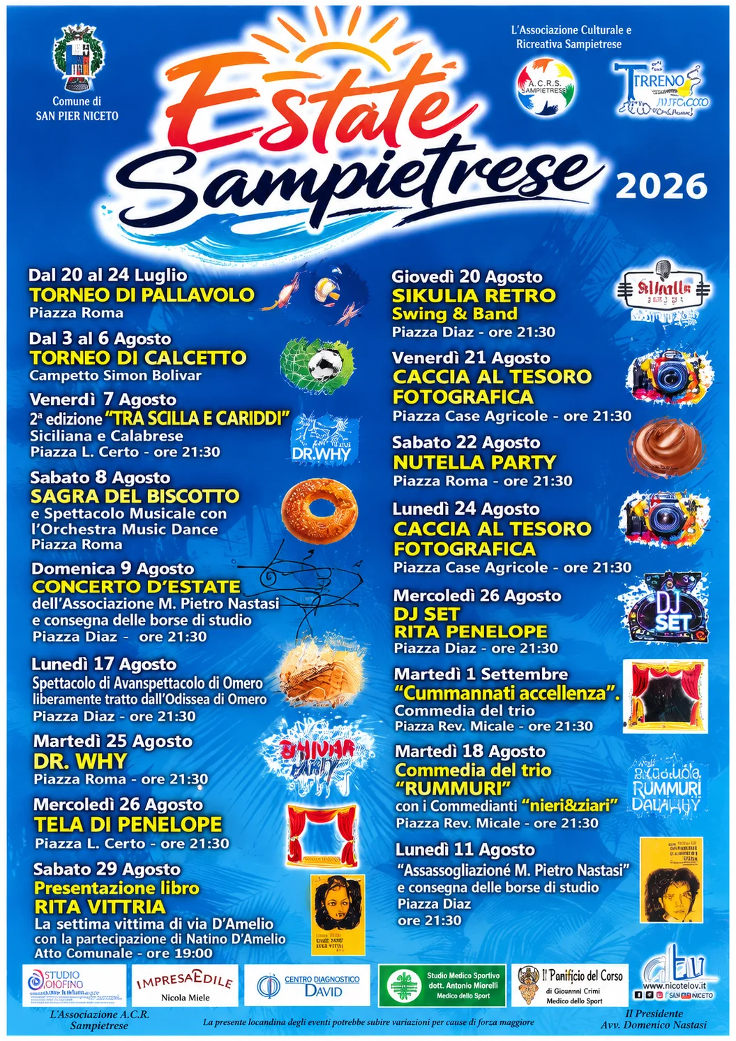 Locandina: Estate Sampietrese 2026